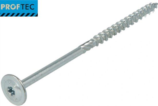 Proftec Houtbouwschroef 6.0x140/80 Verz. TK +snijp TX30 (50)