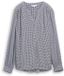 Tom Tailor Blouse en viscose - Taille 34 - petit imprimé à pois bleu et marron