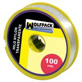 WOLFPACK LINEA PROFESIONAL 16010350 nylongaren, transparant, 0,5 mm, rol 100 m, dames, meerkleurig, effen