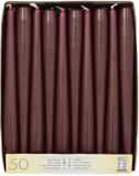 Starpak 50 Bougies coniques Ø 2,2 cm · 25 cm Rouge