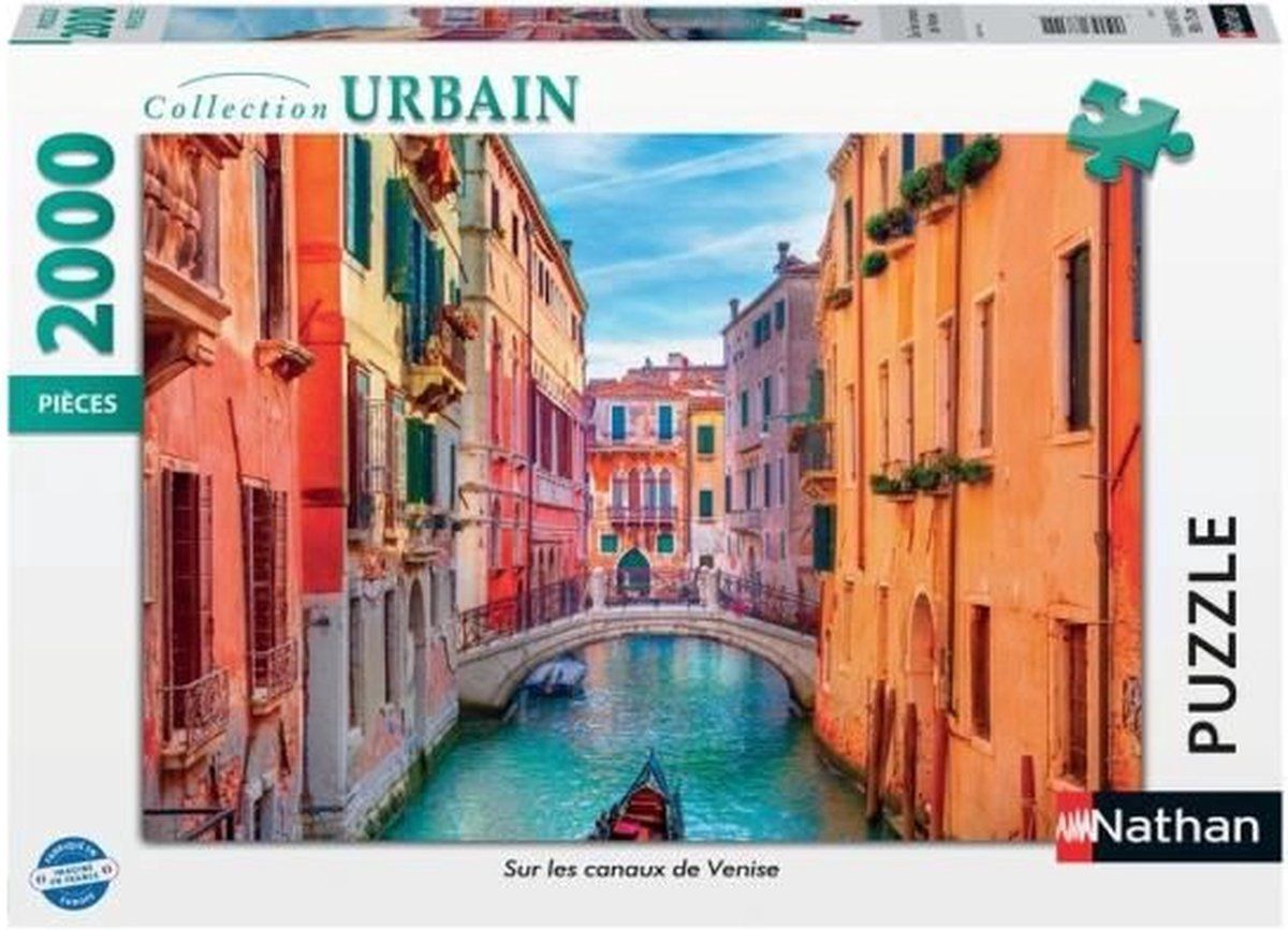 Nathan - Puzzel 2000 stukjes - Op de grachten van Venetië