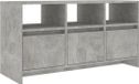 vidaXL Meuble TV 102x37,5x52,5 cm bois de manguier brut gris béton