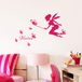 Gepersonaliseerde Ambiance Sticker s Gepersonaliseerde voornaam | personaliseerbare naamsticker - wanddecoratie kinderkamer | 1 feeënbord 30 x 40 cm en 1 alfabetbord 40 x 30 cm - fuchsia