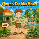 Owen's Zoo Map Mission: A Children’s Seek-and-Find Coloring Adventure