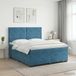 vidaXL Boxspringbed met matras Blauw 140 x 200 cm Fluweel
