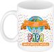 Bellatio Decorations Naam mok papa Joep - wit - de beste - keramiek - 300 ml - Vaderdag - cadeau