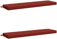 vidaXL - 2-delige Bankkussens SOEST - 100% Polyester - Rood