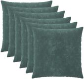 vidaXL Kussensloop 6 stuks Heerlen Zee blauw 80 x 80 cm Katoensatijn