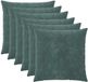 vidaXL Kussensloop 6 stuks Heerlen Zee blauw 80 x 80 cm Katoensatijn