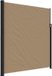 vidaXL Pare-vent extensible 220x500 cm taupe
