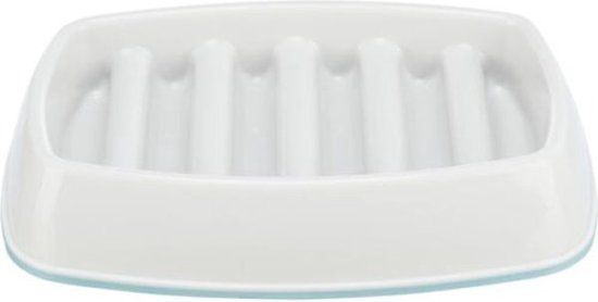 Slow Feeding Slow Feeding voederstation, kunststof, grijs, 0,25 l/21 × 14 cm