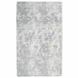 vidaXL Hoogpolig vloerkleed NAVARRA 80x150 cm polyester zilvergrijs