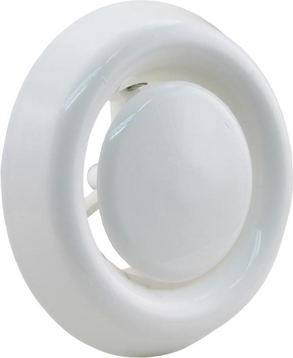 STARX Afzuigventiel rond - wit - 125 mm