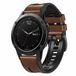 By Qubix - Bruin Leren en Siliconen Horlogebandje - 26mm Quickfit - Geschikt voor Garmin Tactix 8 (51mm)