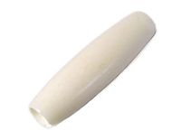 Hoorn parel witte cilinder diameter 6 x 25 mm. 200u.