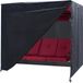 Housse de balancelle en tissu Oxford noir 220x125x170cm