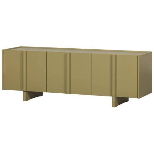 Drawer WOOOD Basu TV-Meubel - Grenen - Groen - 152x53x46cm - Industrieel