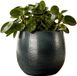 Mica Decorations Pot de fleurs - céramique - bleu foncé brillant / nervures - D17 x H18 cm