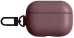 Mujjo Étui en cuir – Convient pour Airpods Pro 3 – Fabriqué en cuir Ecco tanné végétalement – Compatible avec la charge sans fil - Rouge