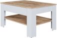 Vicco Milan Salontafel – 92.2 x 65 cm Eik wit/goud