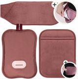 STAUS&BACH Bellune Elektrische kruik met hoes - Bordeaux rood