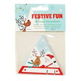 Neviti Feestelijke Plezier Kersttafel Glazen Decoraties - Pack van 10