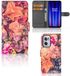 B2Ctelecom Étui pour OnePlus Nord CE 2 Étui bouquet de fleurs