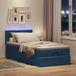 Maison Exclusive - Lit plateforme avec matelas & LED bleu, 90x200 cm, rembourré