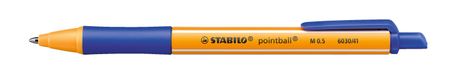 Stabilo 6030/41 Bleu, Orange Stylo à bille Plastique