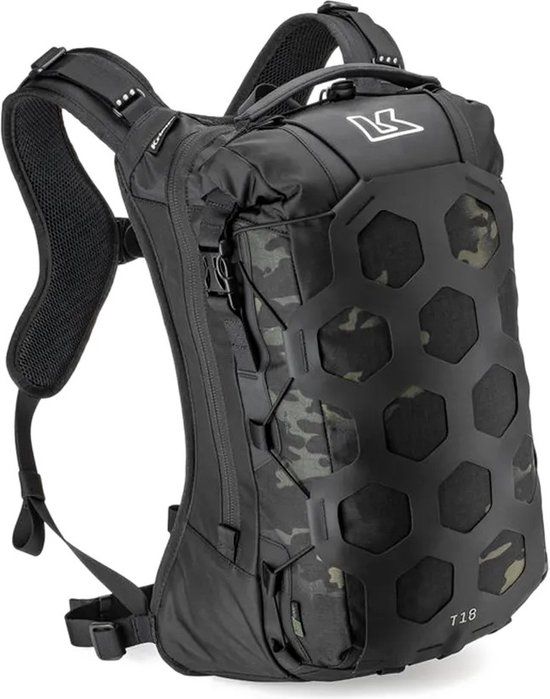 Kriega Trail18 Camo waterdichte adventure motor rugzak