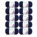 Gründl Happy uni (brei- en haakgaren met wolachtig karakter van 100% polyacryl, anti-pilling, 100 g / 250 m, naalddikte: 4-5, 10 x 100 g), marine