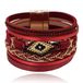 Deja Jewels Rode dames armband met kristal en goudkleurige details
