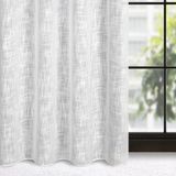 Eurofirany 401738 Sheer Polyester Gordijn Wit Patroon Zeilring 1400x2500mm