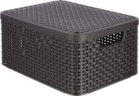 Curver Style Opbergmand M - met Deksel - Bruin - 39.3 x 29.3 x 18.7 cm