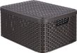 Curver Style Opbergmand M - met Deksel - Bruin - 39.3 x 29.3 x 18.7 cm