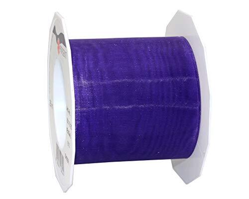 Präsent Pure Organza Lint, Violet, 72 mm-25 m