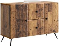 vidaXL Dressoir met lade Oud hout 89 x 34,5 x 60 cm Bewerkt hout