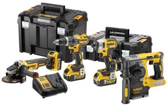 DeWALT DCK422P3T Accu Combiset 4-delig 18V 5,0Ah - TSTAK - 3x Accu's
