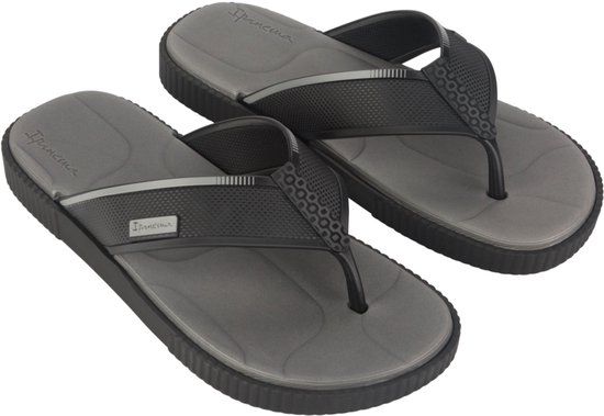 Ipanema Vintage Heren Slippers - Grey/Black