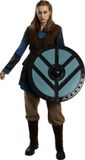FUNIDELIA Lagertha Kostuum - Vikings Kostuum voor vrouwen - Maat: L - Bruin
