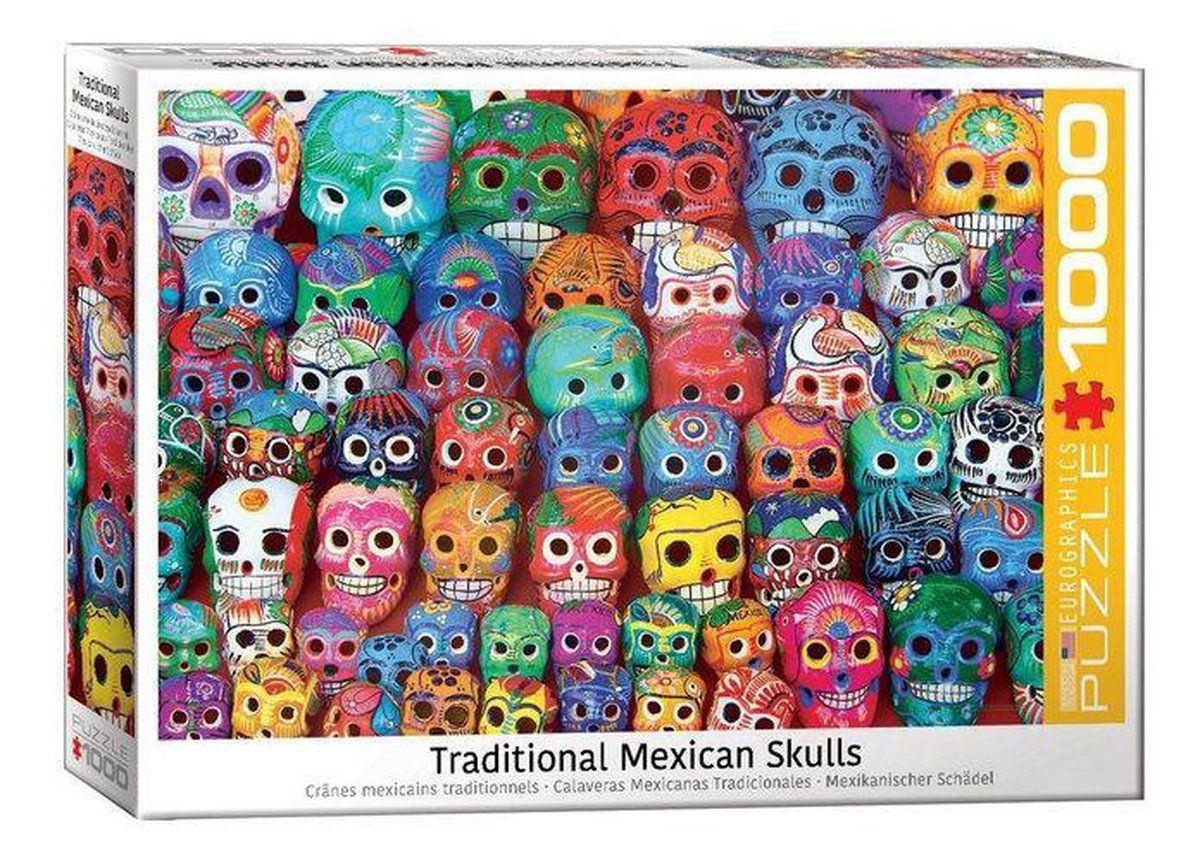 Eurographics Traditionele Mexicaanse skulls 1000 delen puzzel