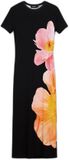 Desigual Robe T-shirt Montana Noir Fleuri XL