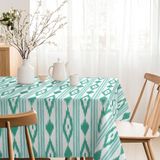 MARTINA HOME Tafelkleed van hars, eilanden, turquoise, 250 x 140 cm