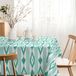 MARTINA HOME Tafelkleed van hars, eilanden, turquoise, 250 x 140 cm