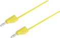 Voltcraft MSB-300 Meetsnoer Banaanstekker 4 mm Silicone 0.75 m Geel 1 stuk(s)