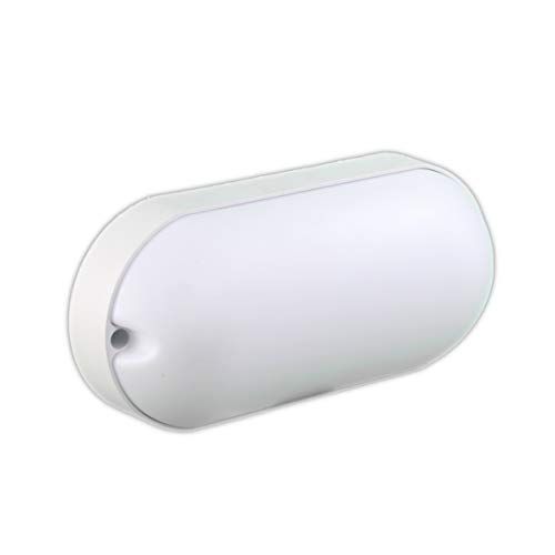 JANDEI - Led-wandlamp, 1650 lumen, 15W wit licht, 6000K [Energieklasse A ++] (HALF OVAAL)
