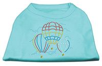 Mirage Hot Air Ballonnen Rhinestone Pet Shirt, X-Large, Aqua