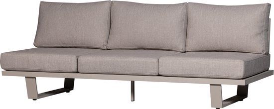 WOOOD Bear 3-Zits Tuinbank - Aluminium - Zand - All Weather - 80x210x87