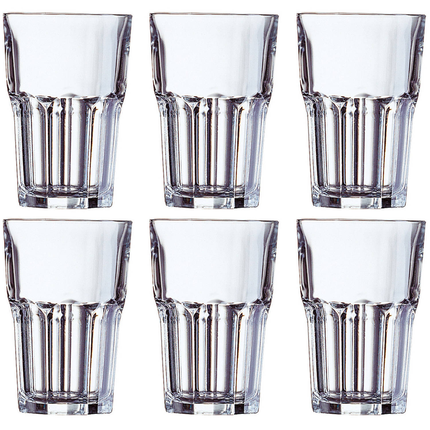 ARCOROC 12x Stuks waterglazen/sapglazen 350 ml - Granity - Bar/cafe benodigdheden - Drinkglazen - Water/fris/sapglas
