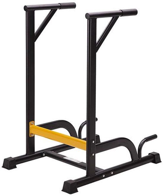 HMS Premium Serie - Multifunctionele Dip Bar - Staal en PU Schuim - Zwart